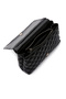 Women's Black Long Strap Quilted Shoulder Bag 25Sbd2009Kp - 8