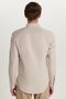 Men's Slim Fit Slim Fit Long Sleeve Cotton Oxford Texture Stone Color Buttoned Lapel Shirt - 6
