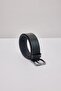 Men's 100% Genuine Leather 4 cm Sports Black Belt
