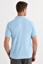 Men's Slim Fit Slim Fit Cotton Soft Texture Breathable Fabric Anti-Curling Collar Blue Polo Collar T-Shirt - 6