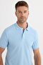 Men's Slim Fit Slim Fit Cotton Soft Texture Breathable Fabric Anti-Curling Collar Blue Polo Collar T-Shirt - 2