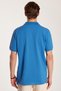 Men's Regular Fit Classic Cut 100% Cotton Plain Pique Indigo Polo Neck T-Shirt with Pockets - 5