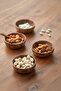 Wooden Round Bowl Set of 4 – Natural Presentation Plate |   8 cm |   Stylish and Functional Design - 7