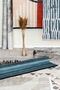 Modern Patterned Washable Non-Slip Base Chenille Gray Brown Living Room Carpet 8382 - 8