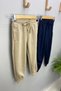 Woorage Unisex Children's Three Thread Raised Sweatpants 5358 Beige