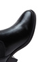 Women's Black Thick Heeled Chelsea Boots 24Wfe 250718 - 7