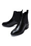 Women's Black Thick Heeled Chelsea Boots 24Wfe 250718 - 3