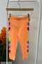 Girl Child 1-8 Years Colorful Heart Printed Tights 7773 Orange