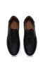 Black Leather Men's Sneakers - Lace-up, Model 24WFD 610618 - 6