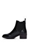 Women's Black Thick Heeled Chelsea Boots 24Wfe 250718 - 2