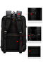 حقيبة ظهر من القماش التقني باللون الأسود للجنسين من D-Pack 24SBD30076F - 5
