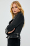 Latoya Women's Black Slim-Fit Biker Leather Jacket 23Sgd5059Ve - 6