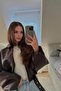 Luvren Dark Brown Trend Oversized Bomber Belted Leather Jacket
