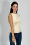 Women's Zero Sleeve Crew Neck Body Beige - 4