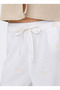 Mid Waist Comfortable White Women's Shorts Onlcaro Mw Linen Bl Emb Shorts Cc P - 3