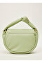 Large Handbag with Plain Skin Drawstring Handle - 3