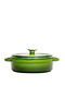 24 cm Round Shallow Pot Gradient Green - 2