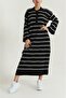 Women's Zeyoo Spanish Sleeve Striped Dress - 2
