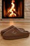 Velvet Men's House Slippers Soundproof Sole Wool Slippers - 6