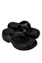Black Women's Beach Slippers 35875Az053 - 3