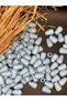 10 mm Blue Color Drop Oval Wooden Beads (50 Gram 88 Pieces) Hole Diameter 4 mm Macrame Bag Jewelry Design - 3