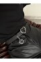 Silver Belt with Heart Buckle, Jacket Belt, Pants Belt, Casual Belt - 2