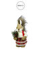 Christmas Ornament Glittered Airship Balloon Red White 30 cm - 5