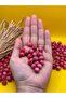 10 mm Pink Wooden Beads (50 Grams 114 Pieces) Narrow Hole Diameter 2 mm Macrame Bag Bracelet Jewelry Colorful - 2