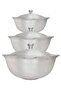 طقم أواني 3 قدور طهي ألرز البخاري مقاس 5-8-12لتر