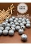 24 mm Silver Gray Wooden Beads (50 Grams 11 Pieces) Narrow Hole Diameter 5 mm Macrame Bag Bracelet Jewelry