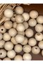 24 mm Raw Wood Beads (50 Grams 11 Pieces) Narrow Hole Diameter 5 mm Macrame Bag Bracelet Jewelry Colorful - 3