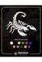 Scorpion Sticker 15x15 Cm White - 2