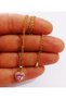 Gold Color Chain Necklace Zircon Stone Crystal Love Heart Steel Necklace Adds Style to Your Look with Elegance - 6