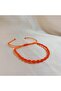 Spiral Macrame Bracelet Orange Adjustable Unisex Braided Rope Bracelet - 5