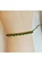 Spiral Macrame Bracelet Khaki Adjustable Unisex Braided Rope Bracelet - 3