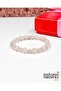 Pink Quartz Natural Stone Unisex Bracelet - 5