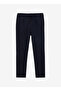 Altınyıldız Classics Tied Waist Regular Leg Slim Fit Navy Blue Men's Pants Ace001252273_Lac