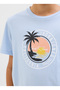 Printed Blue Boy's T-Shirt 12269922 - 4