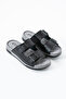 Birrbazaar Men's Orthopedic Double-Assembly Adjustable Buckle Stitched Faux Leather Slippers - 2