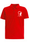 Cotton Polo Collar Ataturk Printed Red Short Sleeve 23 April 29 October T-Shirt