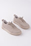 Women's Leather Rubber Laced Orthopedic Sole Ballerinas