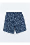 NEVAVM شورت سباحة رجالي منقوش بطول الركبة مع فرق في الطول - 6