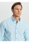 Slim Fit Buttoned Collar Turquoise Men's Shirt Ace020252168_Trk - 4