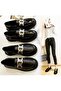 Shoes Front Buckle Metal Accessory Black Nickel (1 PAIR)