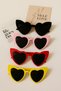 Set of 4 Heart Glasses – Color Selection |   Bride, Groom, Bridesmaid, Wedding, Henna, Party - 4