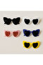 5-Piece Heart Glasses Set – Color Selection |   Bride, Groom, Bridesmaid, Wedding, Henna, Party - 4