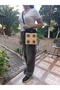 Handmade Sunflower Patterned Motif Lined Women's Tablet Bag Book Bag with Carrying Strap and Pockets - 7