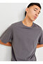 Crew Neck Gray Men's T-Shirt 12156101 _Jjeorganic Basic Tee Ss O- - 3
