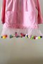 Girl's Pink Pompom Raincoat Windbreaker - 7