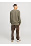 سويت شيرت رجالي أخضر اللون برقبة دائرية 12268273_JJECHARGE FADED SWEAT CREW - 5